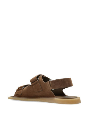 DOLCE & GABBANA Suede Touch-Strap Sandals for Men