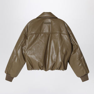 ACNE STUDIOS Faux Leather Padded Zipped Bomber Jacket