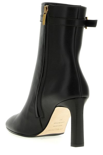 SERGIO ROSSI Soft Leather Nora Ankle Boot - 8cm Heel