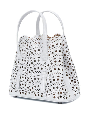 ALAIA Mini Handbag in Vienne Wave Calfskin