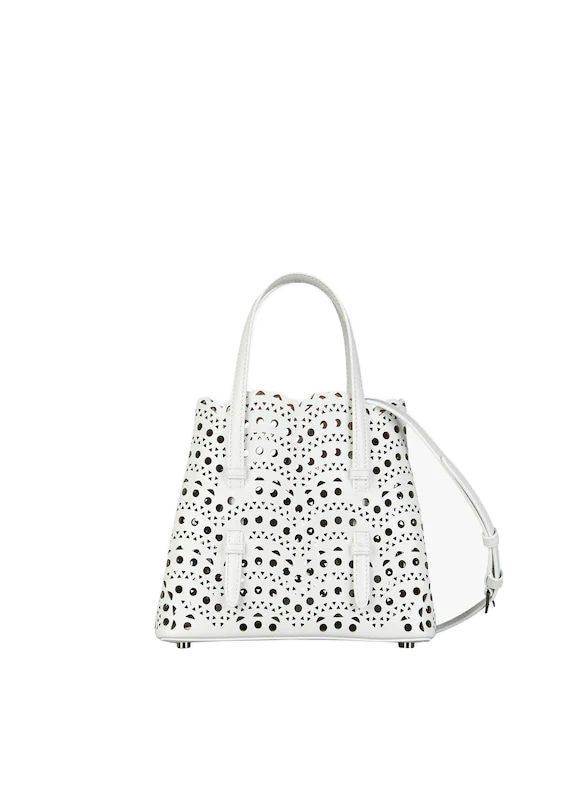 ALAIA Mini Handbag in Vienne Wave Calfskin