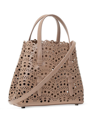 ALAIA Mini Handbag in Vienne Wave Calfskin