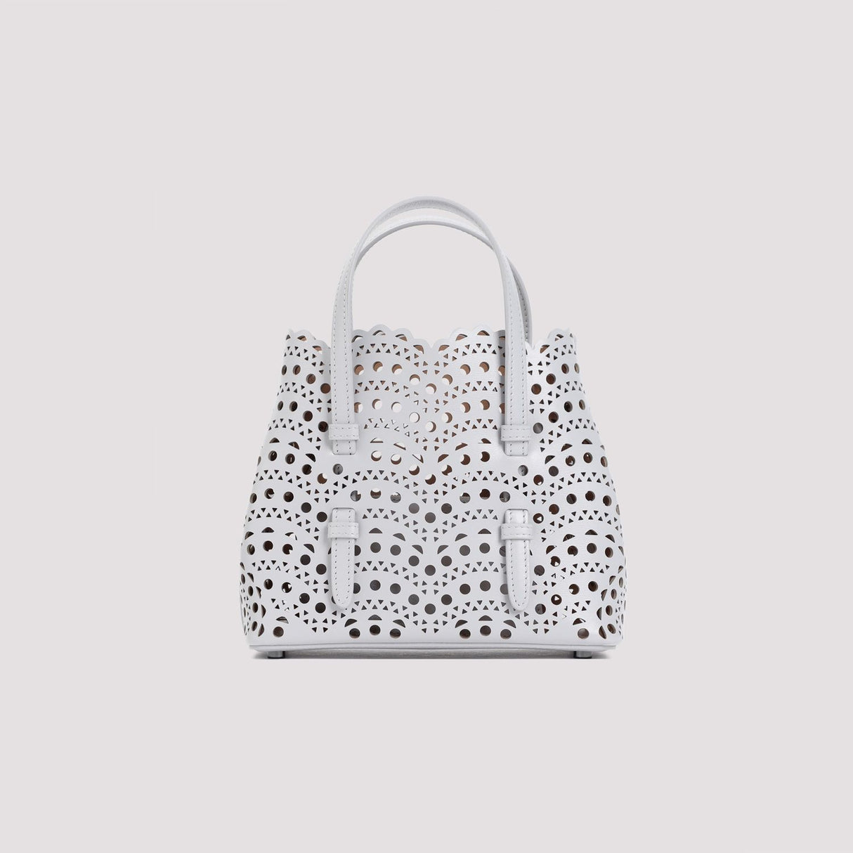 ALAIA Mini Handbag in Vienne Wave Calfskin