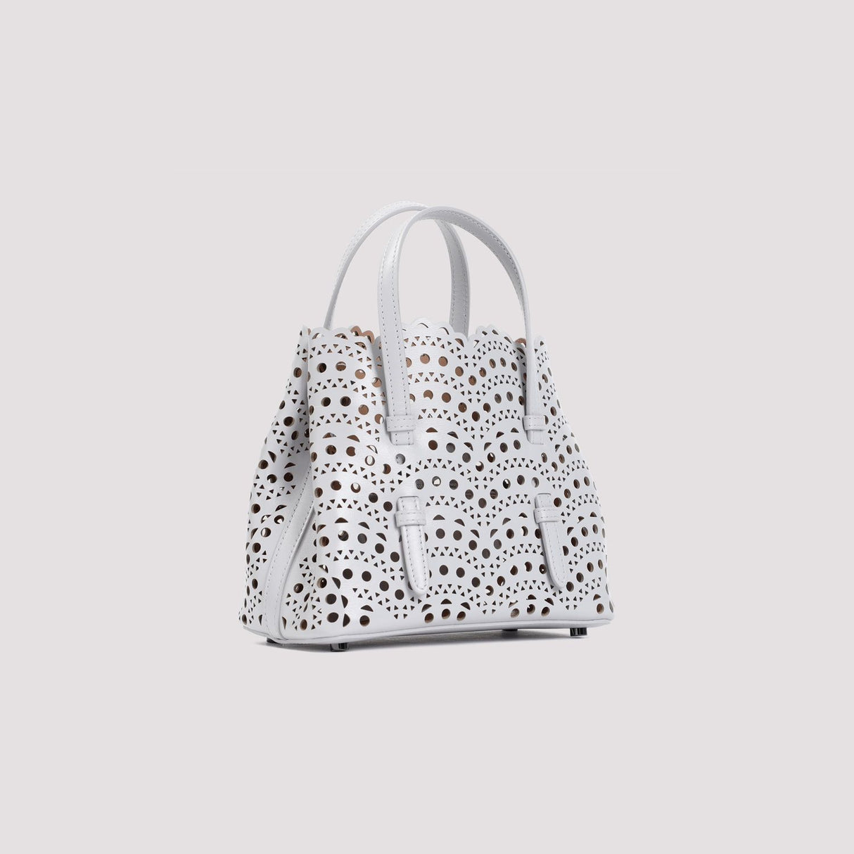 ALAIA Mini Handbag in Vienne Wave Calfskin