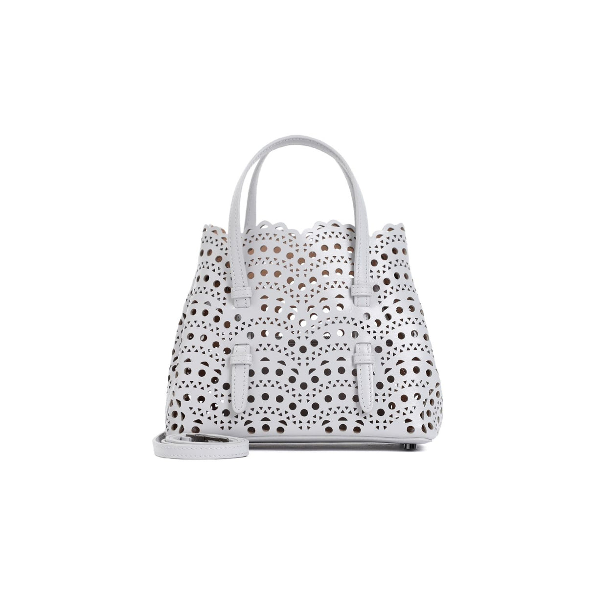 ALAIA Mini Handbag in Vienne Wave Calfskin