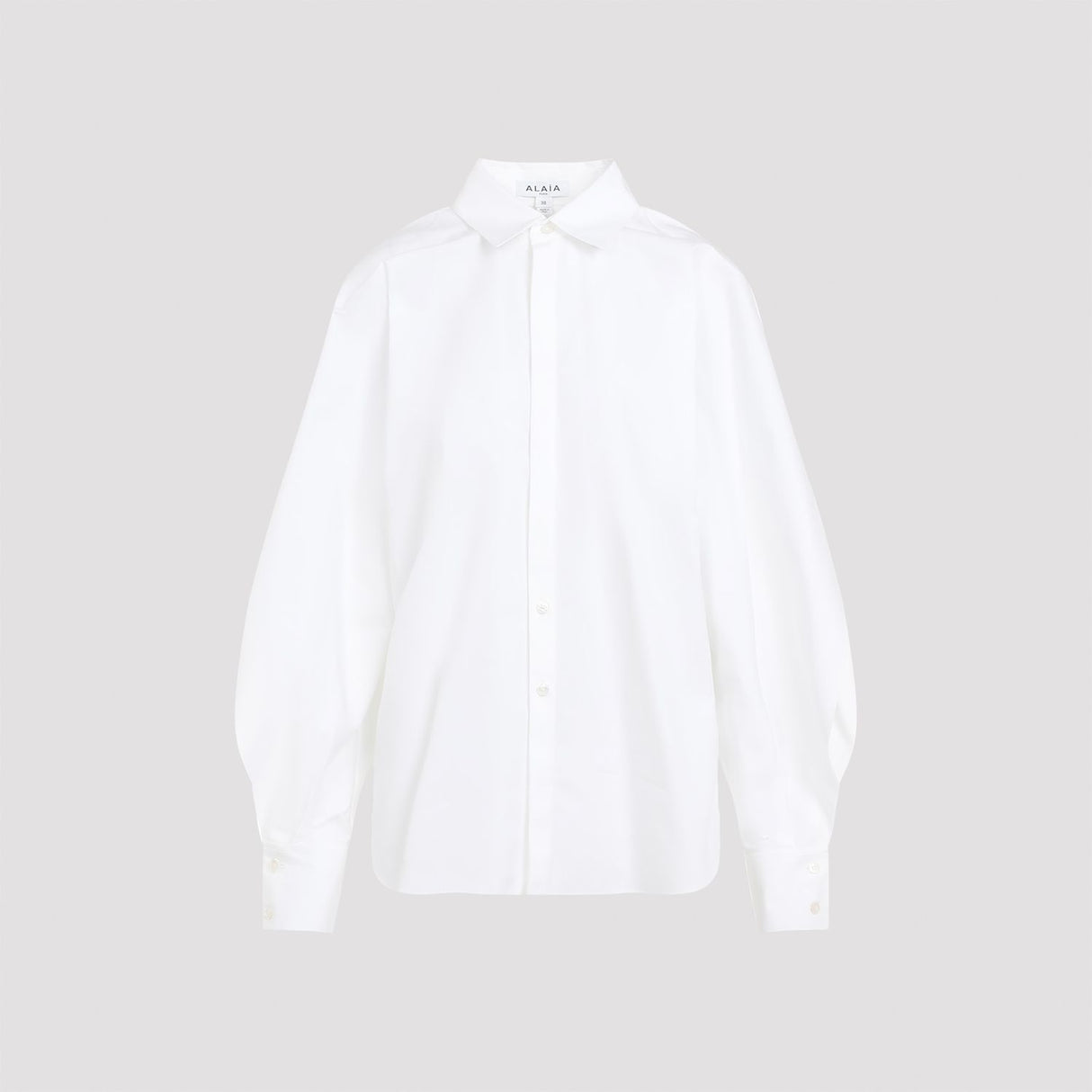 ALAIA Chic White Button-Up Shirt for Women