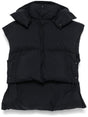 ALAIA Women's Hooded Black Puffer Vest