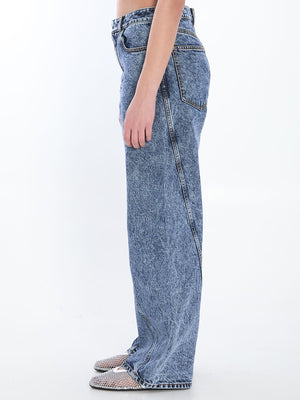 ALAIA Twisted Jeans - Low Waist, Straight Leg