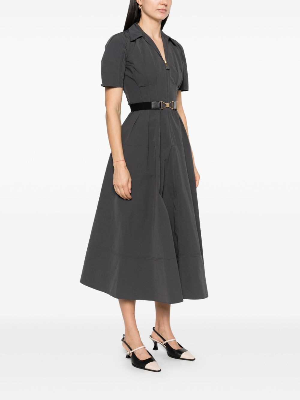 ELISABETTA FRANCHI Sail Circle Midi Dress