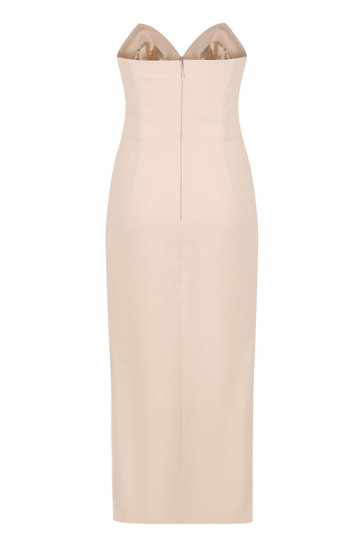 ELISABETTA FRANCHI Sweetheart Neckline Corset Dress with Side Slit