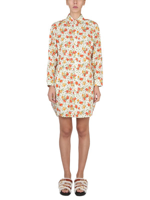 MARNI Floral Print Shirt Dress for Women