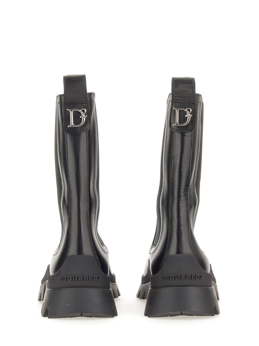 DSQUARED2 Elevated Leather Boots for Women - FW23 Collection