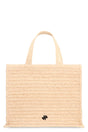 PATOU Woven Raffia Tote Handbag - 45x35x23 cm