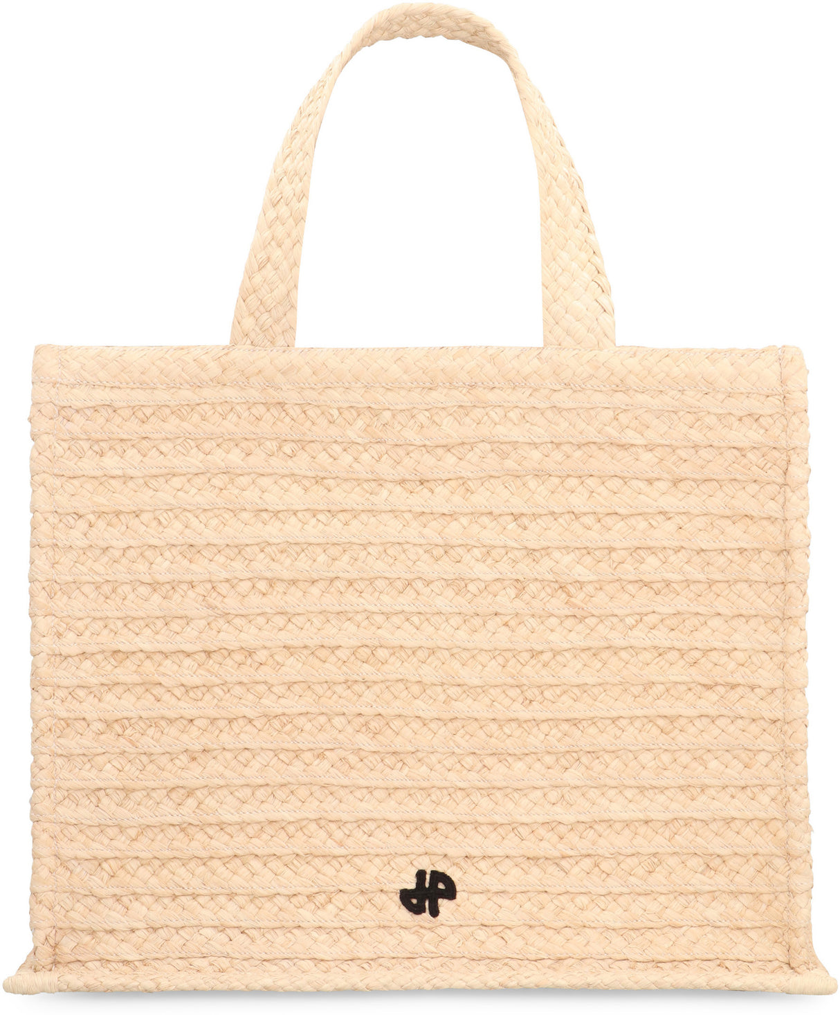 PATOU Woven Raffia Tote Handbag - 45x35x23 cm