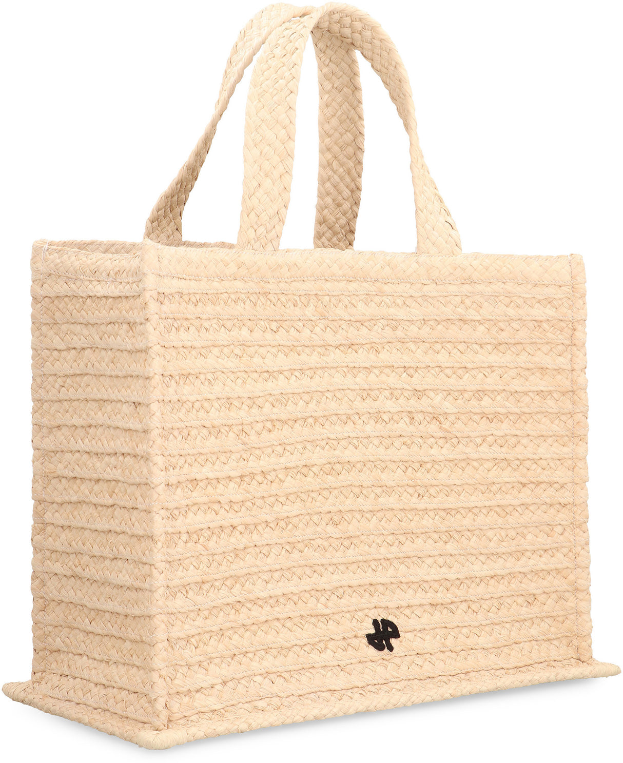 PATOU Woven Raffia Tote Handbag - 45x35x23 cm