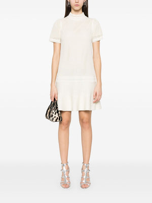 TOM FORD Open-Knit Short Sleeved Mini Dress