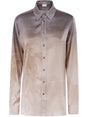 PIERRE LOUIS MASCIA Long Sleeve Silk Blend Shirt