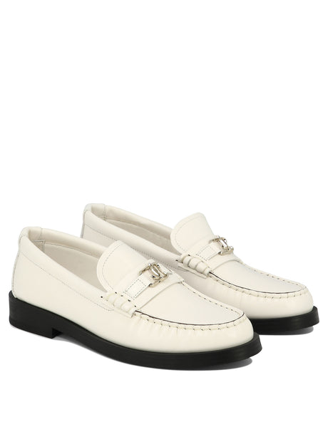 JIMMY CHOO Soft Rounded Toe Slip-On Loafers