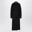 MAX MARA Wrap Dress with Tied Sash and Shirt Collar