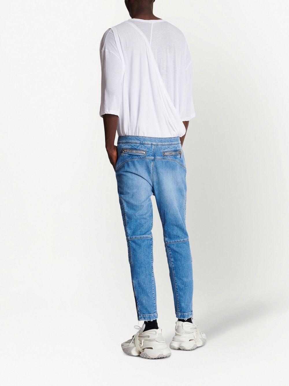 BALMAIN Stylish Blue Denim Pants for Men