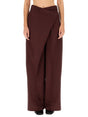 ACNE STUDIOS Wool Blend Asymmetrical Closure Pants