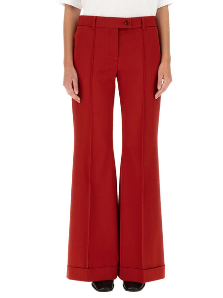 ACNE STUDIOS Wool Blend Pants with Button Closure and Belt Loops for Women