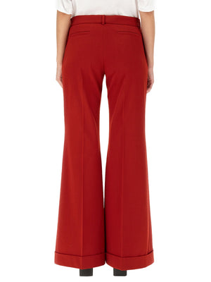 ACNE STUDIOS Wool Blend Pants with Button Closure and Belt Loops for Women