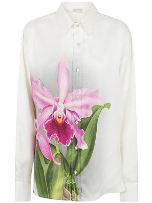 PIERRE LOUIS MASCIA Printed Silk Twill Shirt - SS24 Collection