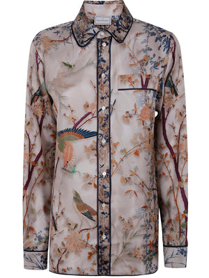 PIERRE LOUIS MASCIA Longsleeve Silk Shirt for Women