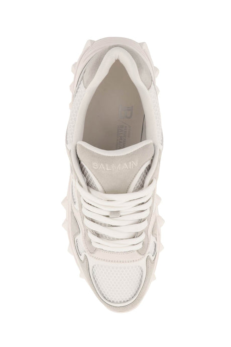 BALMAIN Men's Suede & Calfskin Sneakers