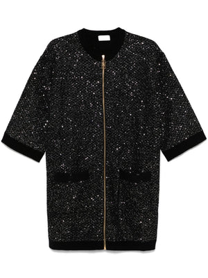 ELISABETTA FRANCHI Glamorous Sequin Embellished Mini Dress