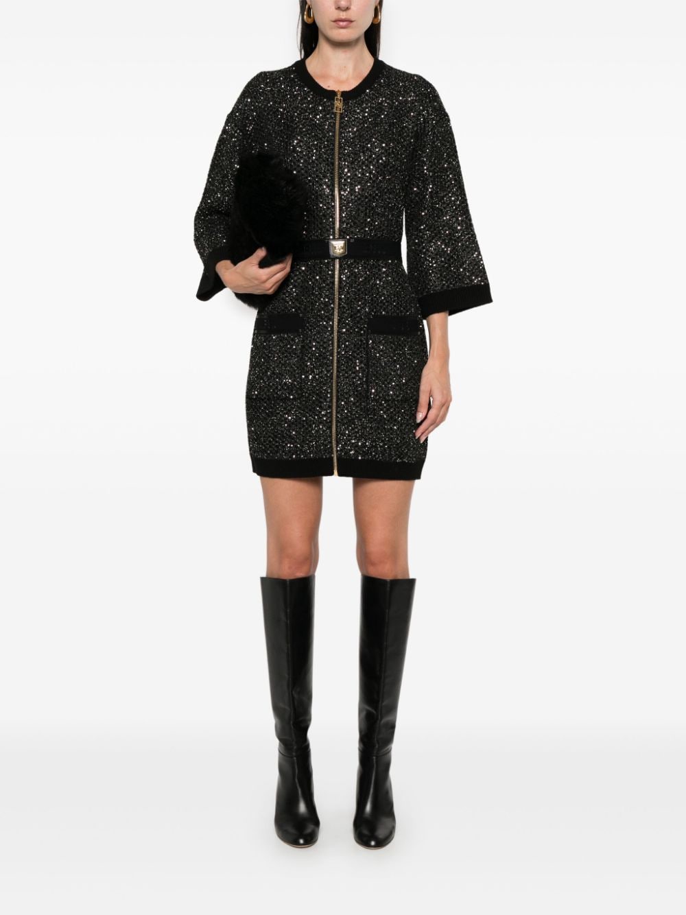 ELISABETTA FRANCHI Chic Knit Dress for Women - FW24 Collection