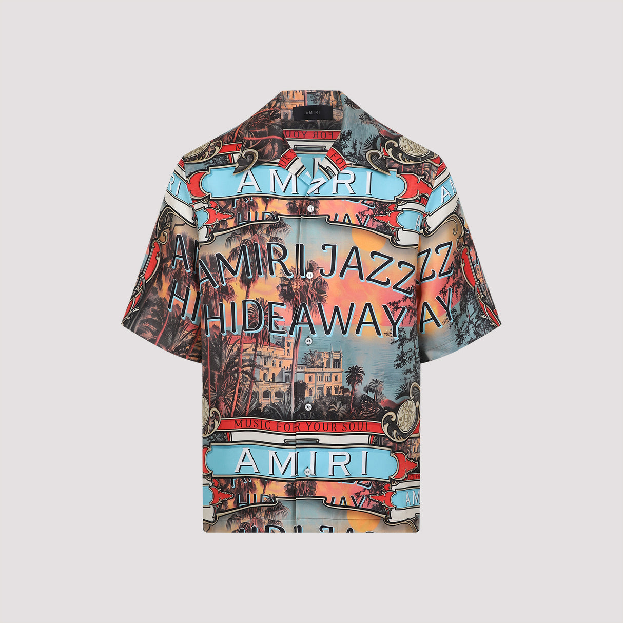 AMIRI Silk Short Sleeve Shirt