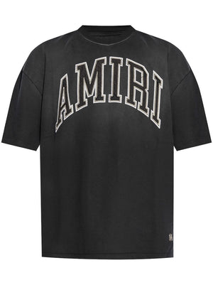 AMIRI ビンテージ風オーバーサイズ黒Tシャツ