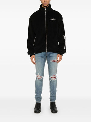 AMIRI Bones Fleece Jacket in Black for Men - SS25 Collection