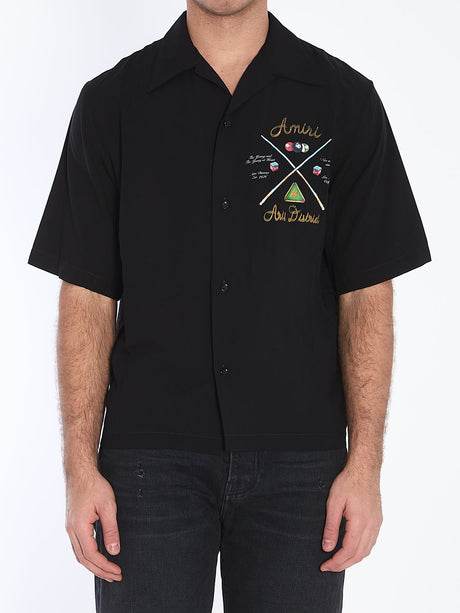 AMIRI Mini Pool Cue Bowling Shirt - Short Sleeve