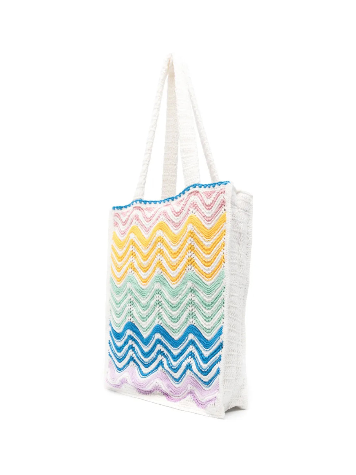 CASABLANCA Gradient Wave Crochet Tote Handbag - 41X31X4 CM