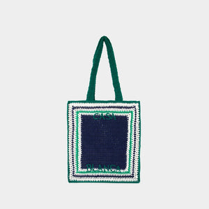 CASABLANCA Mini Crochet Shopper Handbag