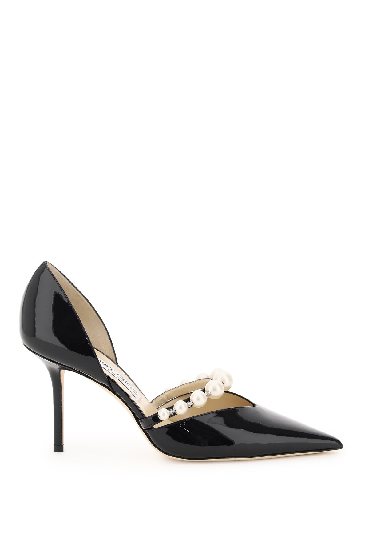 JIMMY CHOO Aurelie 85MM Pearl-Detail Pumps