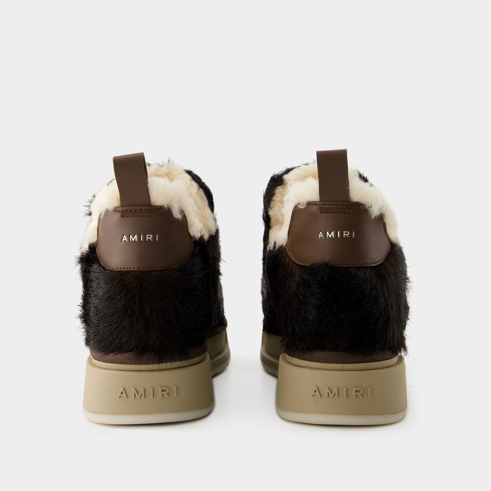 AMIRI Faux Fur Malibu Ankle Boots for Men