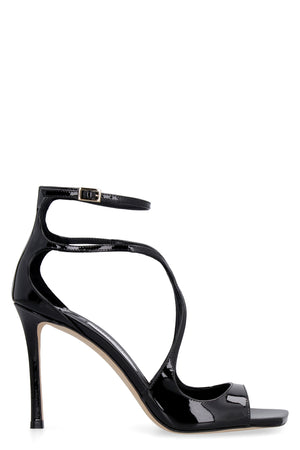 JIMMY CHOO Patent Leather AZIA 95 Stiletto Sandals