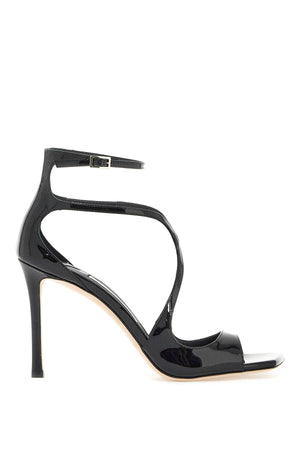 JIMMY CHOO Patent Leather AZIA 95 Stiletto Sandals