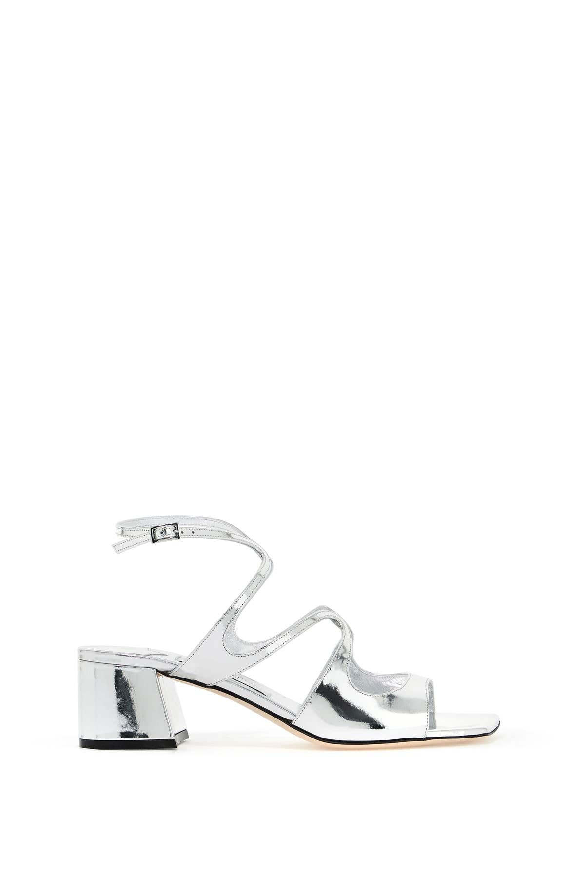 JIMMY CHOO Metallic Leather Azilia 45 Sandals