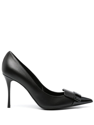 SERGIO ROSSI Classic Leather Pumps 75MM