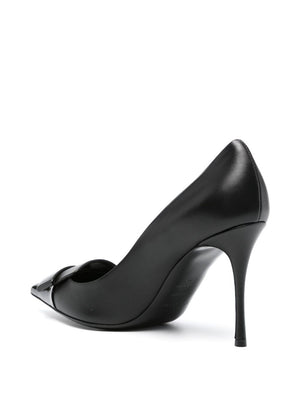 SERGIO ROSSI Classic Leather Pumps 75MM