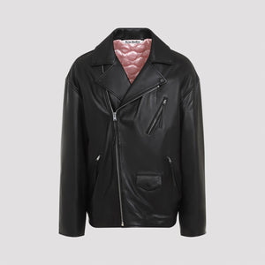 ACNE STUDIOS Classic Leather Jacket - Men's Outerwear