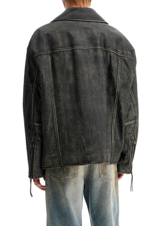 ACNE STUDIOS Men's Oversized Biker Jacket - Size IT 48