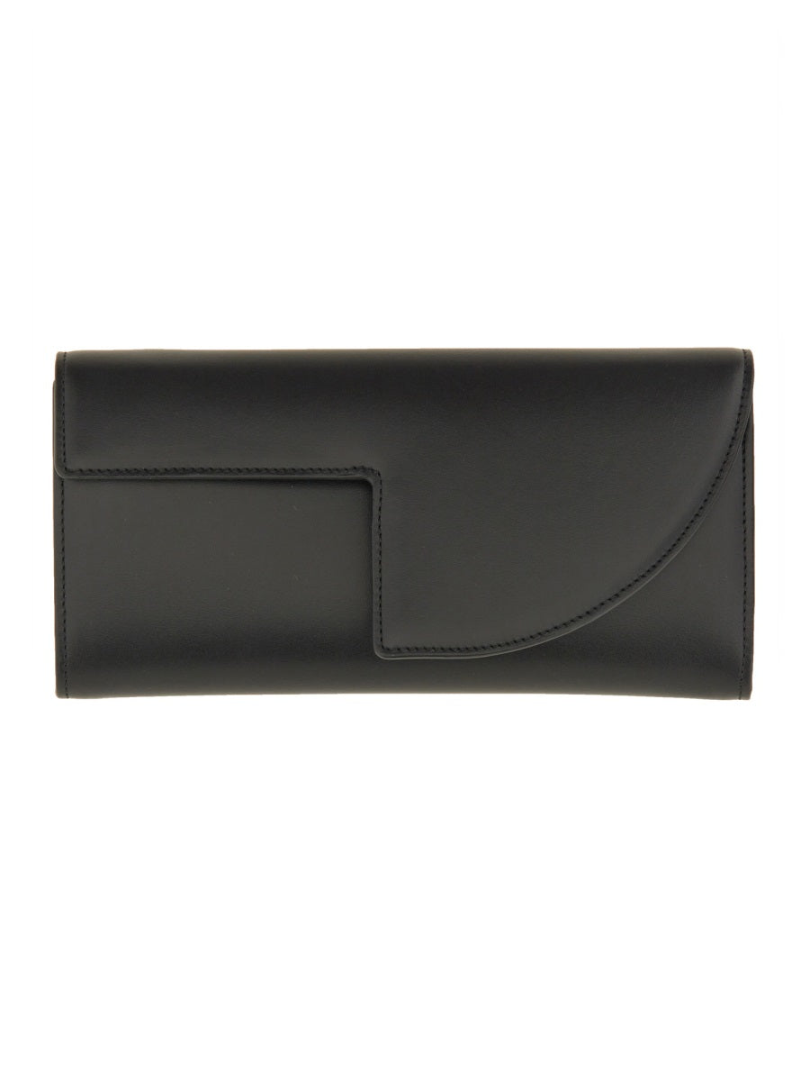 PATOU Mini Urban Leather Clutch Bag