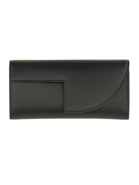 PATOU Mini Urban Leather Clutch Bag