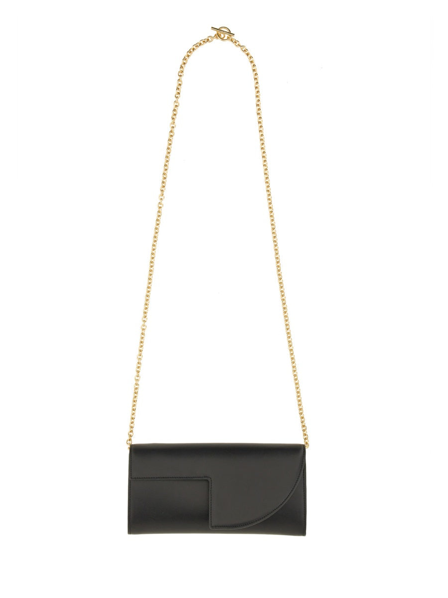 PATOU Mini Urban Leather Clutch Bag